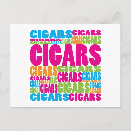 Colorful Cigars Briefkaart (Voorkant)