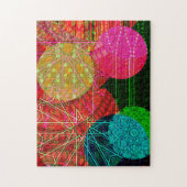 Colorful Circle Deconstruction Art Puzzle Legpuzzel (Verticaal)