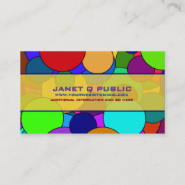 Colorful Circle Patroon Visitekaartje