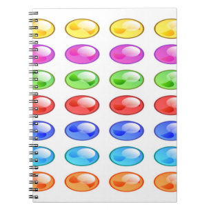 COLORFUL CIRCLES PATTERN NOTITIEBOEK