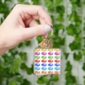 COLORFUL CIRCLES PATTERN SLEUTELHANGER (Hand)