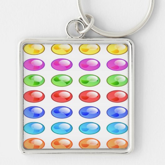 COLORFUL CIRCLES PATTERN SLEUTELHANGER (Voorkant)