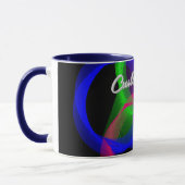 Colorful Circular Blend Geometric Coffee Mug Mok (Links)