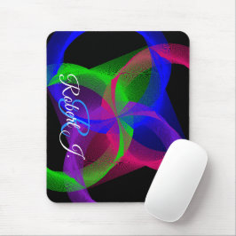 Colorful Circular Blend Geometric Mouse Pad Muismat