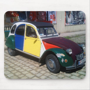 Colorful Citroen 2 CV Muismat