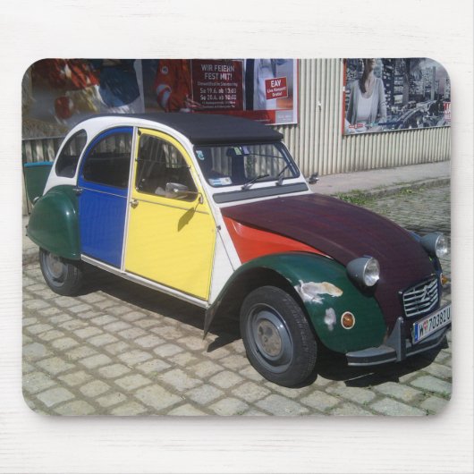 Colorful Citroen 2 CV Muismat (Voorkant)