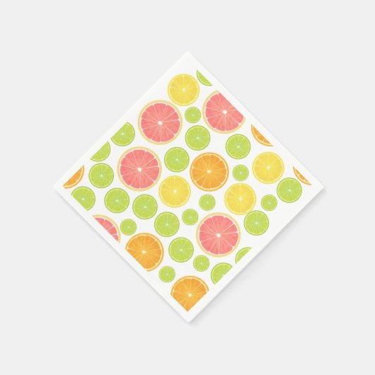 Colorful Citrus Slices Paper Servet (Hoek)