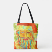 Colorful Claus Art Tote Bag (Achterkant)