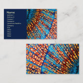 Colorful Clematis Root Natuur Mandala Visitekaartje (Voorkant / Achterkant)