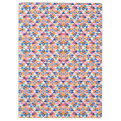 Colorful clipboard with geometric pattern klembord (Achterkant)