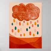 Colorful Cloud Kinder Room Poster Cute Nursery Pri (Voorkant)