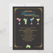 Colorful Cocktails Invitation Kaart (Voorkant)