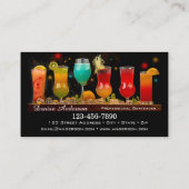 Colorful Cocktails Professional Bartender Visitekaartje (Achterkant)