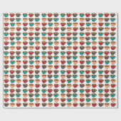 Colorful Coffee Cup Pattern Cadeaupapier (Vlak)
