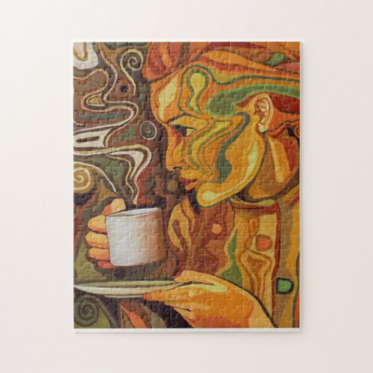 Colorful Coffee Puzzle Legpuzzel (Verticaal)