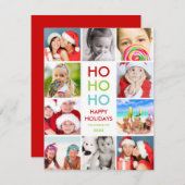 COLORFUL COLLAGE | HOLIDAIRE FOTOKAART FEESTDAGENKAART (Voorkant / Achterkant)