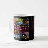 Colorful College University Items Koffiemok (Voorkant links)