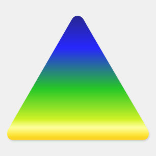 Colorful Color Gepersonaliseerd Designer Driehoek Sticker