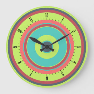 Colorful Concentric Circles 04 Grote Klok