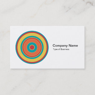 Colorful Concentric Circles 05 Visitekaartje
