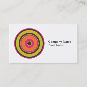 Colorful Concentric Circles 06 Visitekaartje
