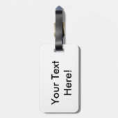 Colorful Concentric Circles Bagagelabel (Achterkant verticaal)