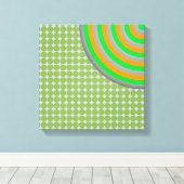 Colorful Concentric Circles Canvas Afdruk (Insitu (Houten vloer))
