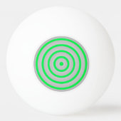 Colorful Concentric Circles Ping Pong Ball (Achterkant)