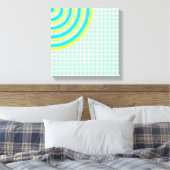 Colorful Concentric Circles Split Canvas Afdruk (Insitu (Slaapkamer))