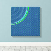 Colorful Concentric Circles Split Canvas Afdruk (Insitu (Houten vloer))