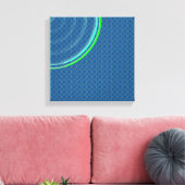 Colorful Concentric Circles Split Canvas Afdruk (Insitu (Woonkamer))