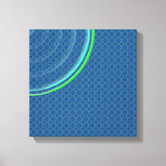 Colorful Concentric Circles Split Canvas Afdruk (Voorkant)