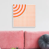 Colorful Concentric Circles Split Canvas Afdruk (Insitu (Woonkamer))