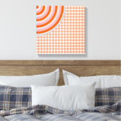 Colorful Concentric Circles Split Canvas Afdruk (Insitu (Slaapkamer))
