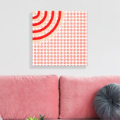 Colorful Concentric Circles Split Canvas Afdruk (Insitu (Woonkamer))