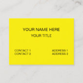 Colorful Concentric Circles Visitekaartje (Achterkant)