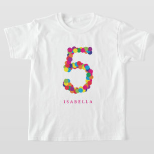 Colorful Confetti 5th Birthday Party T-shirt
