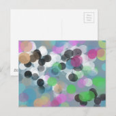 Colorful Confetti Bokeh Stippen Briefkaart (Voorkant / Achterkant)