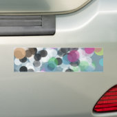 Colorful Confetti Bokeh Stippen Bumpersticker (Op auto)
