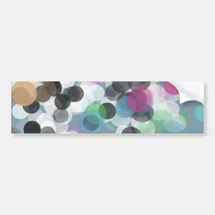 Colorful Confetti Bokeh Stippen Bumpersticker