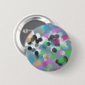 Colorful Confetti Bokeh Stippen Ronde Button 5,7 Cm (Voorkant /achterkant)