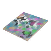 Colorful Confetti Bokeh Stippen Tegeltje (Zijkant)