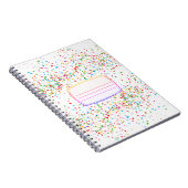 Colorful confetti composito notitieboek (Rechterzijde)