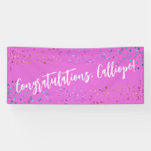 Colorful Confetti Handwriting Gefeliciteerd