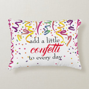 Colorful Confetti Pillow Accent Kussen