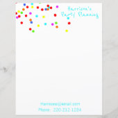 Colorful Confetti Stationery (Voorkant)