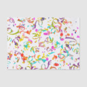 Colorful Confetti Toss Artwork Tissuepapier (Voorkant)