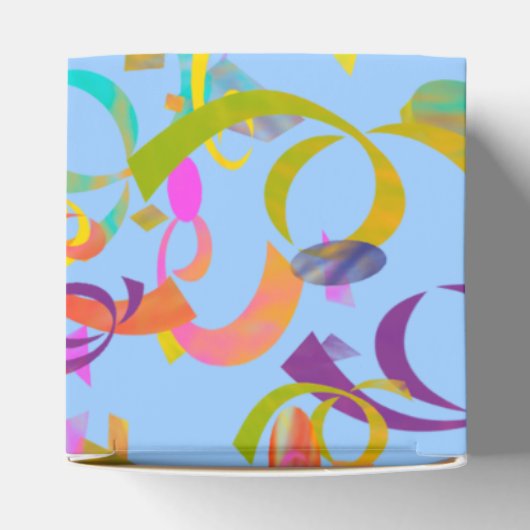 Colorful Confetti Toss Bedankdoosjes (Bovenkant)