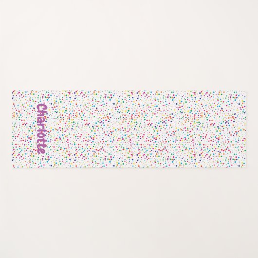 Colorful confetti Yoga Mat (Voorkant (horizontaal))