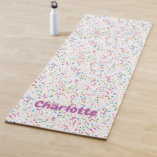 Colorful confetti Yoga Mat (In situ)